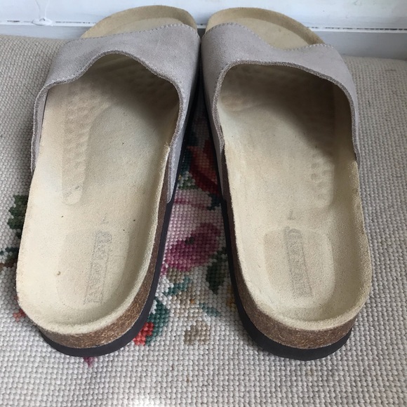 🌟HP🌟 Lands End Leather Slip-on Sandals Size 7 - Picture 4 of 6